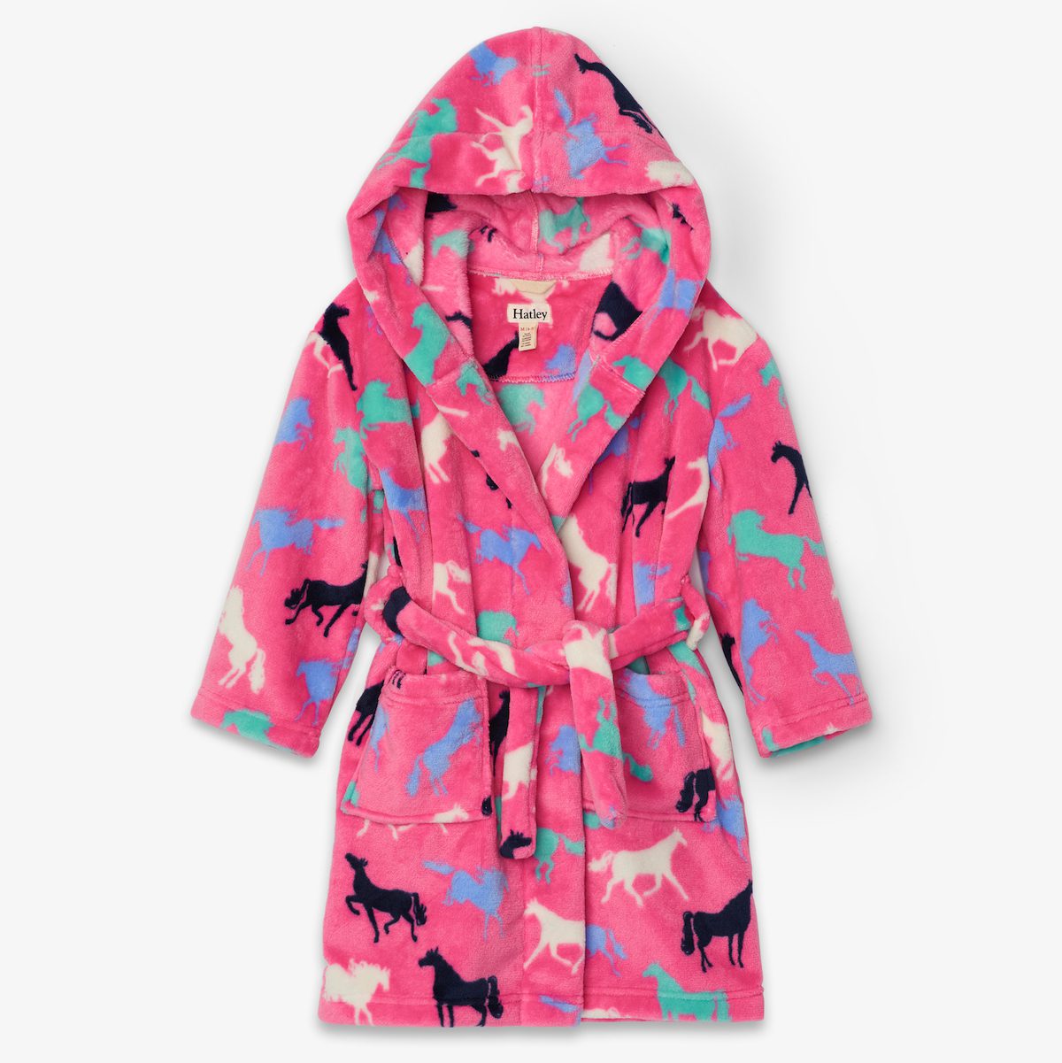 Horse Silhouettes Fleece Robe