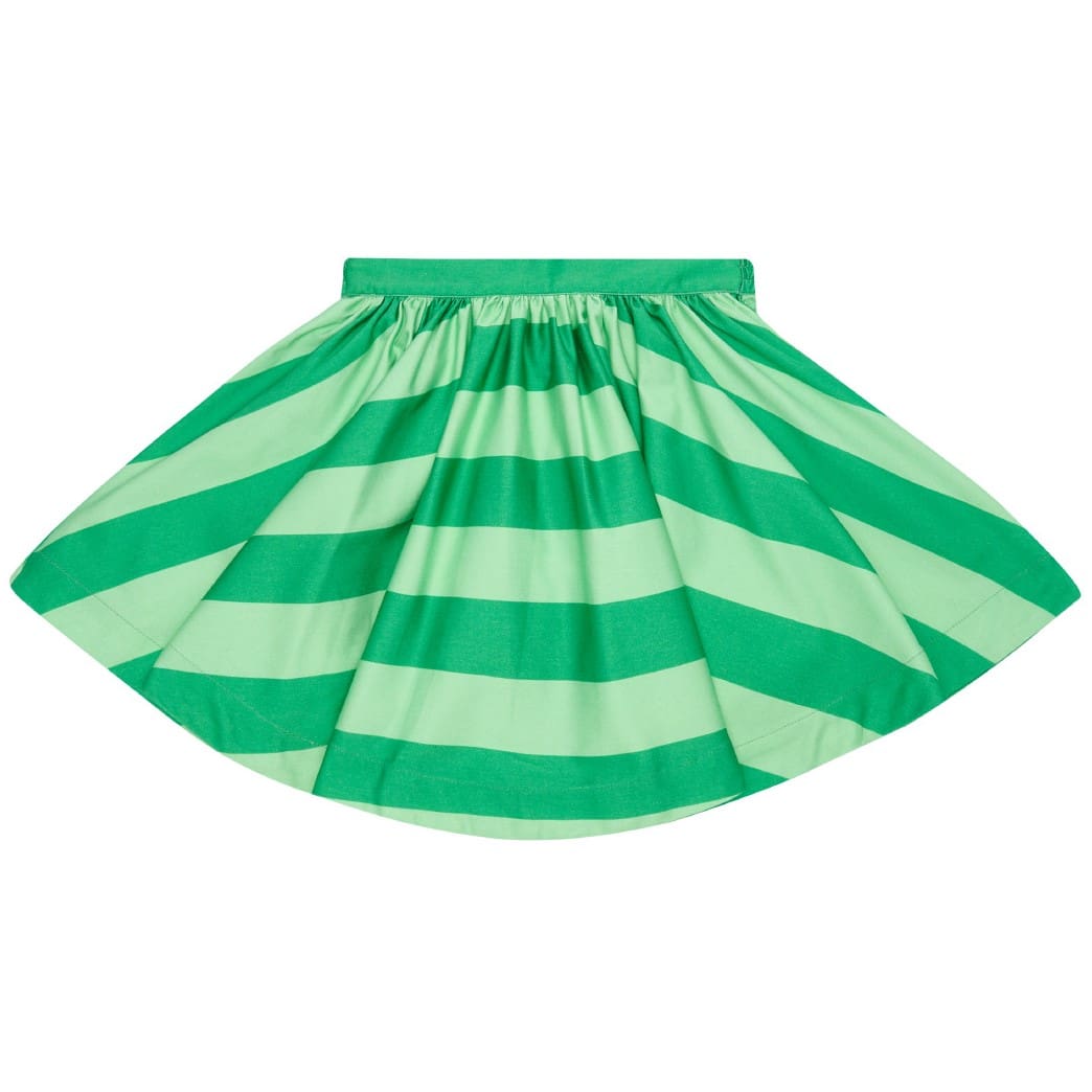 Cream Of The Crop & In Full Swing Skirt | Cricket Green & Cucumber Stripe