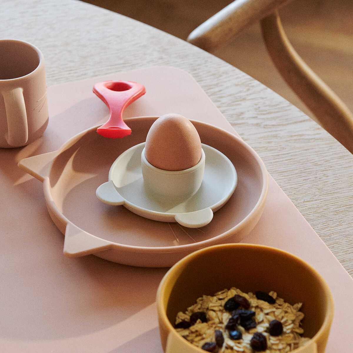 Janus Egg Cup 4 Pack | Mr Bear Blue Multi Mix