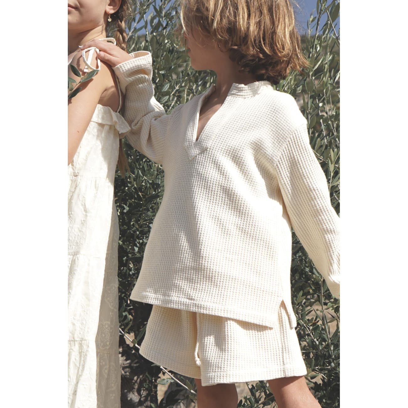 Jule Tunic & Bruno Short | Vanille Waffle