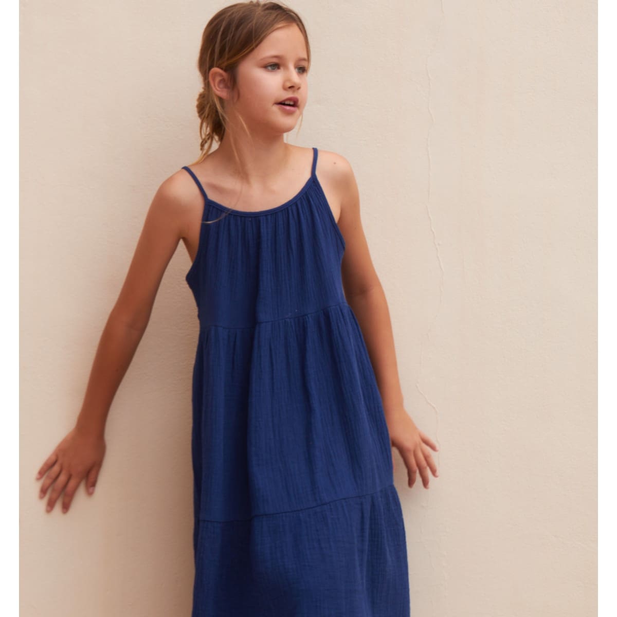 24142 Crinkle Summerdress | Ink Blue