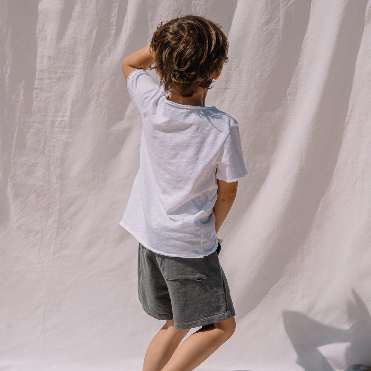 Surfer T-Shirt & Fleece Short Pants