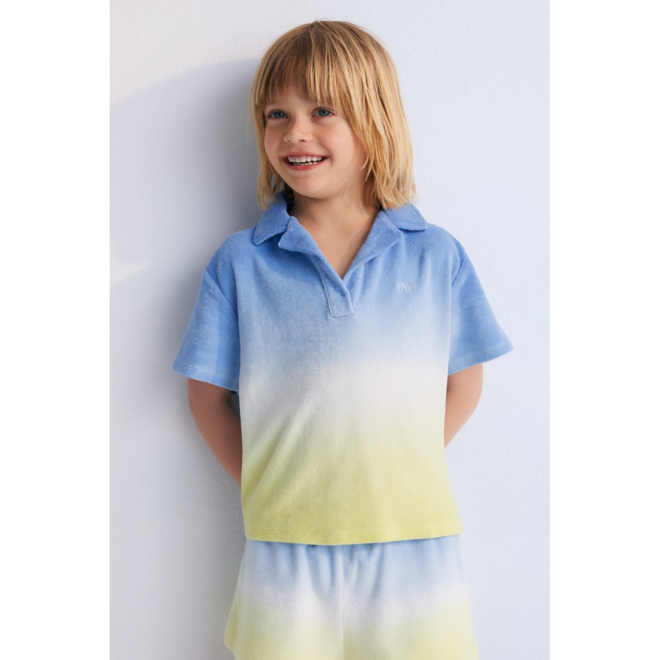 Briseis Polo & Short Powder Blue