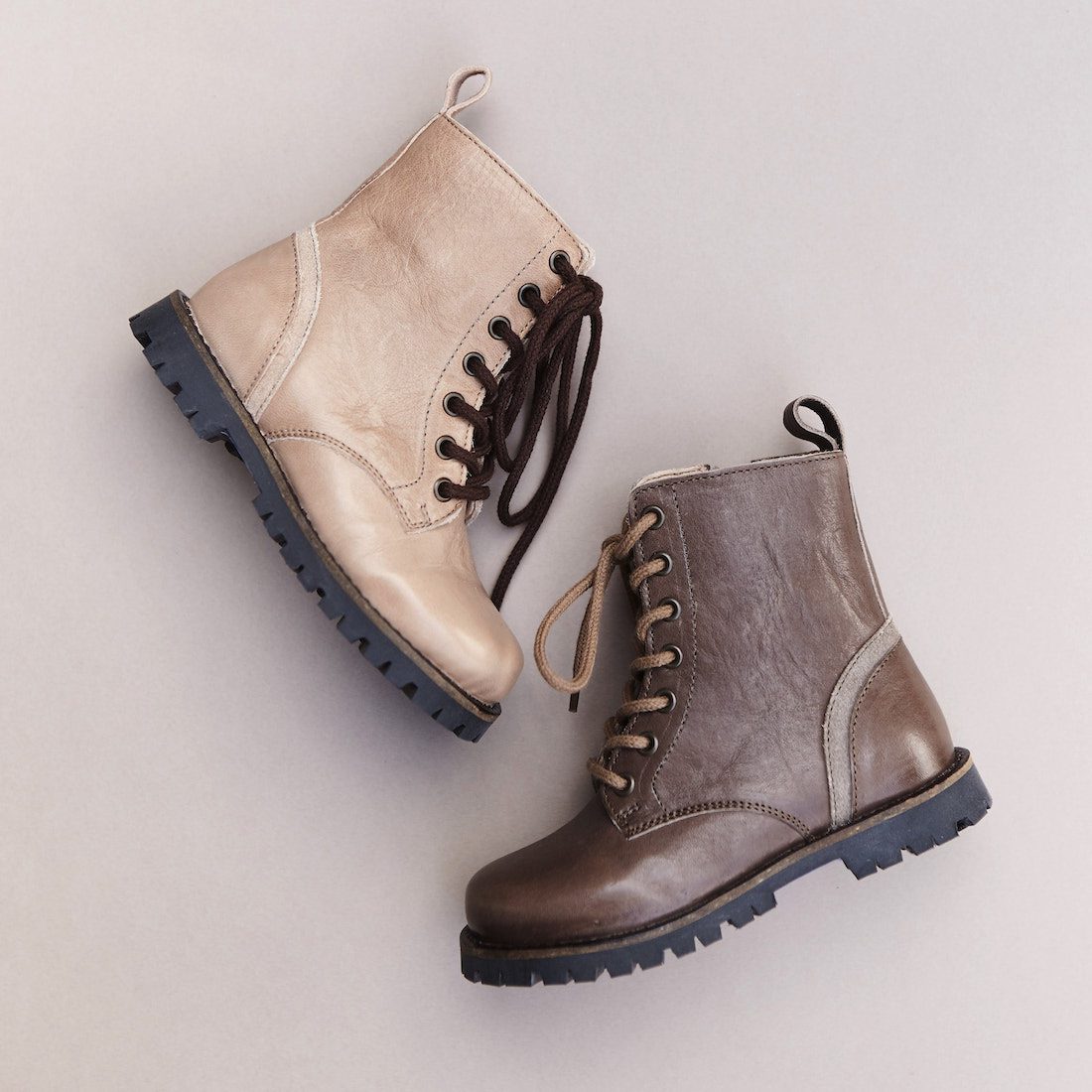 Lace Up Boots Oat