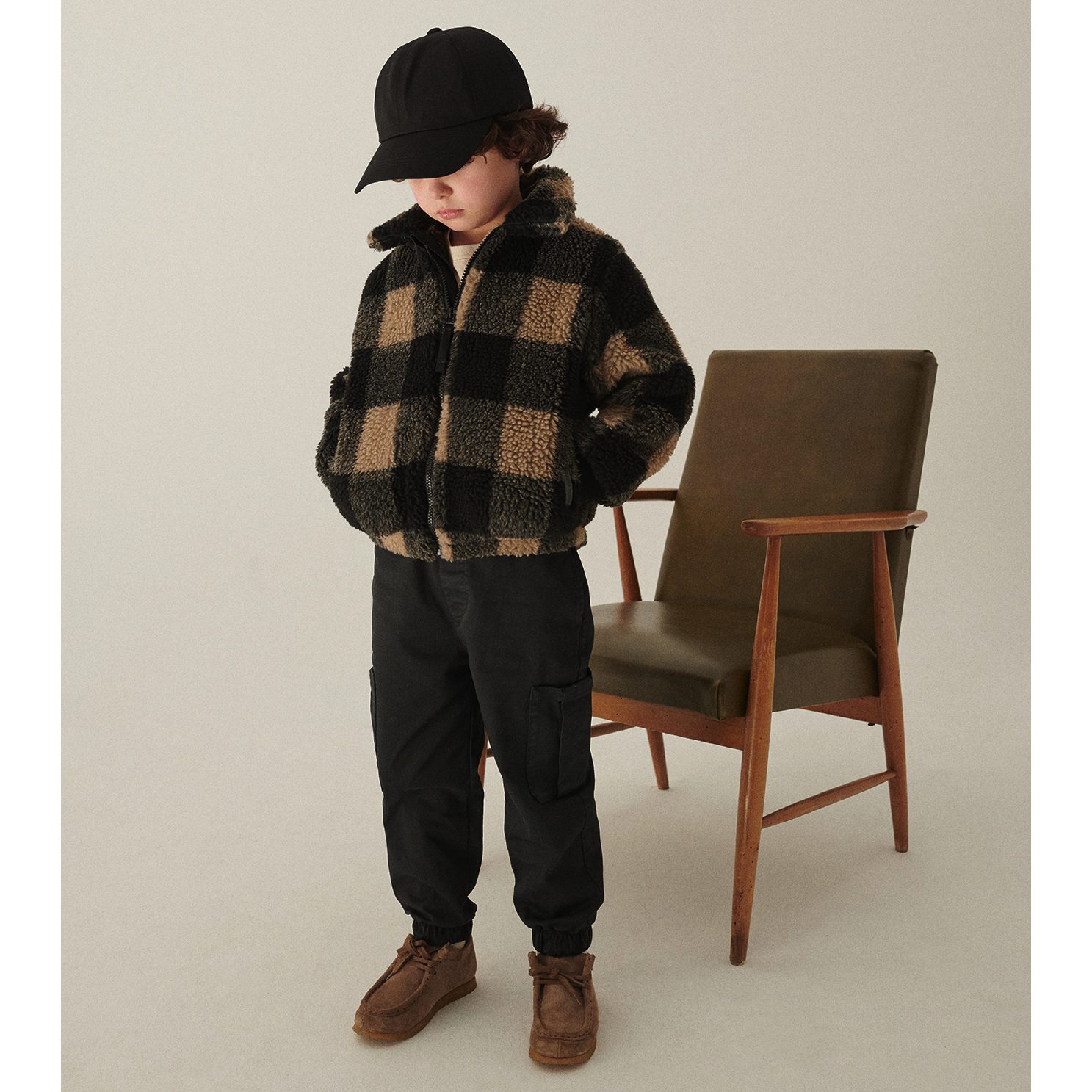 Plaid Sherpa Jacket