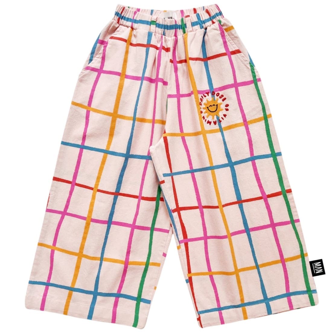 GRID Wide Leg Pants