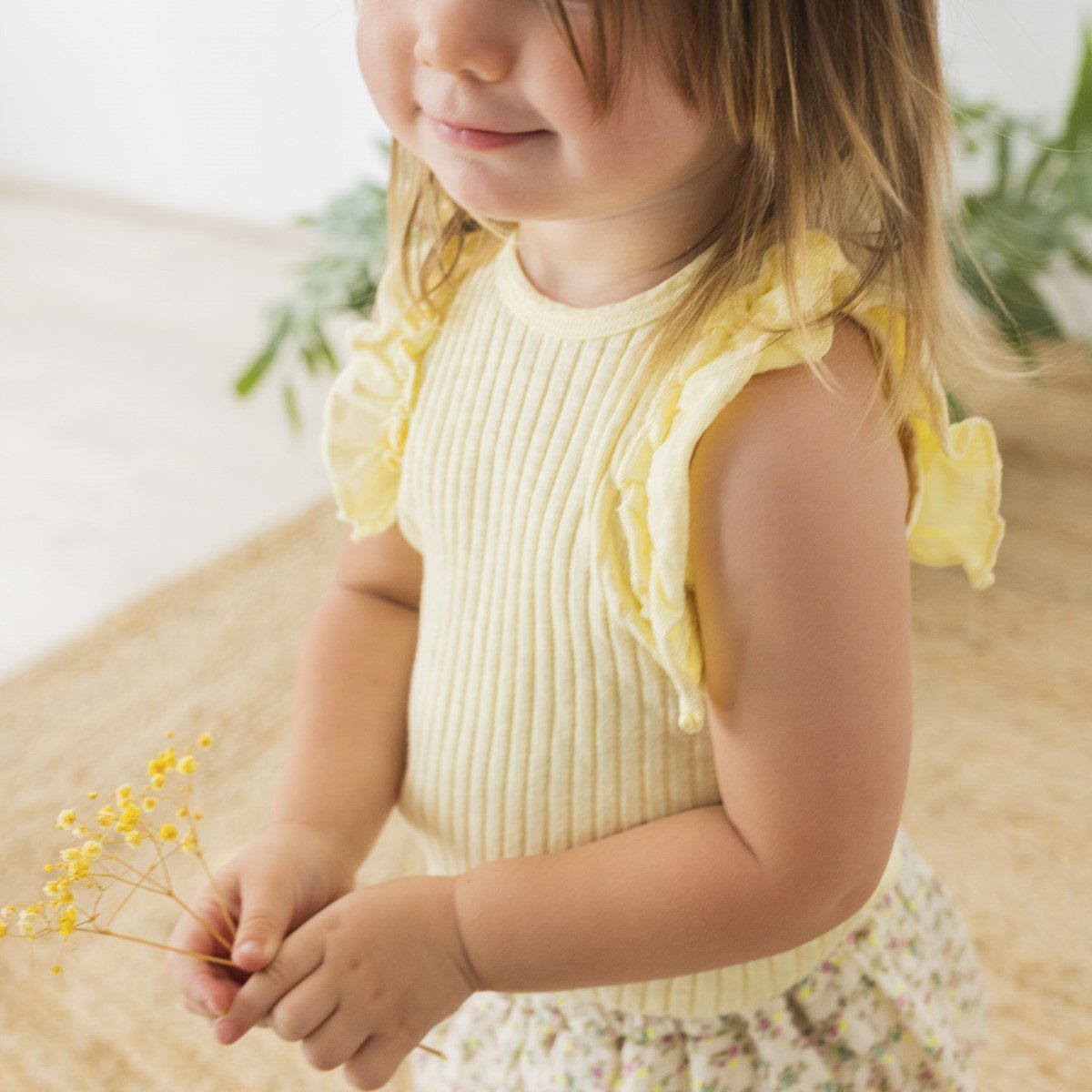 BB Rib Ruffle T-Shirt & Provence Skirt