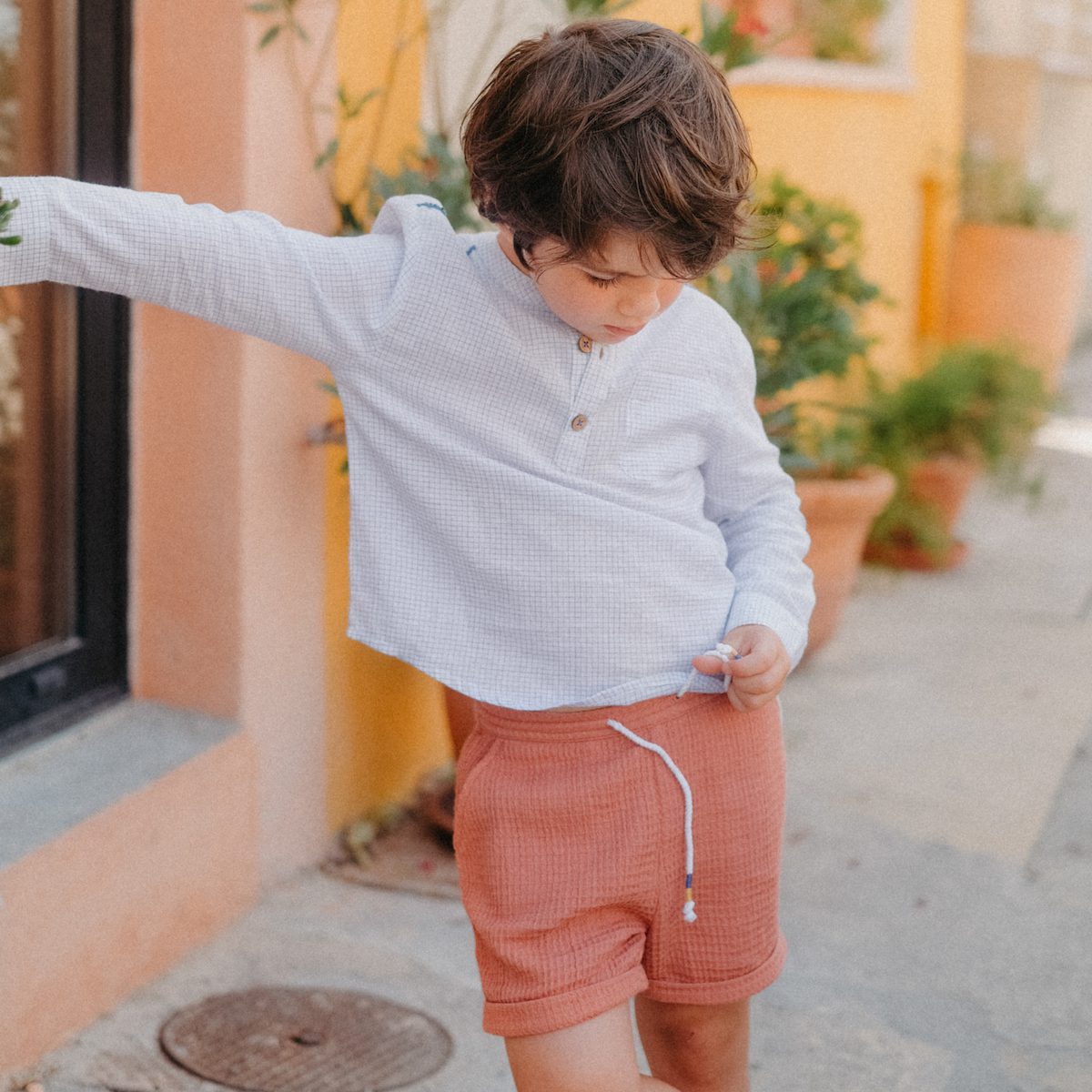 REVERSIBLE Terracota Aliki Shorts
