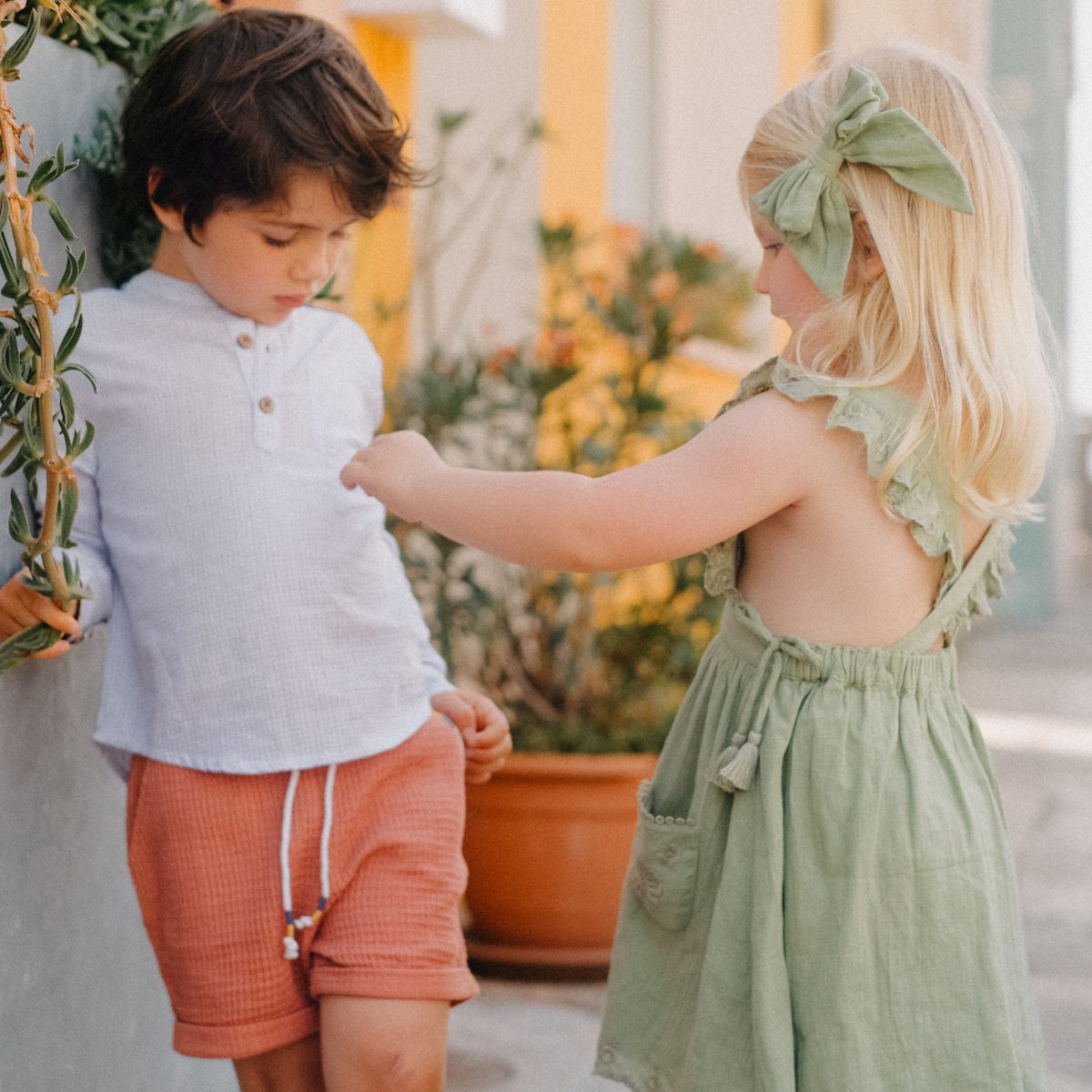 REVERSIBLE Terracota Aliki Shorts