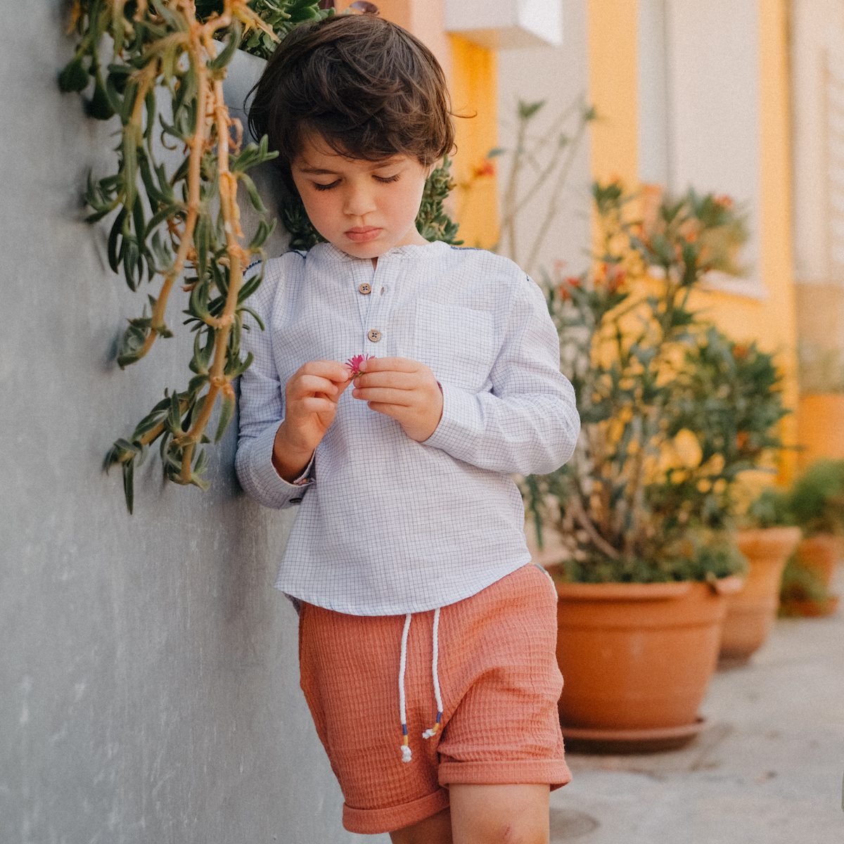REVERSIBLE Terracota Aliki Shorts