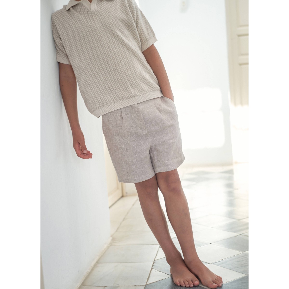 Beige Knitted Jersey