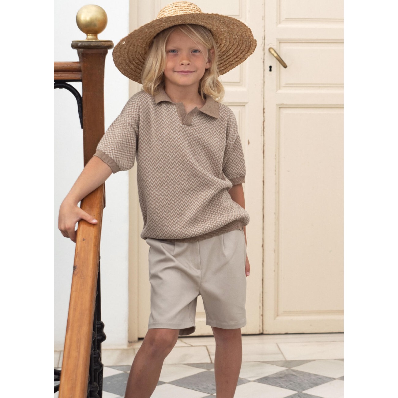 Brown Knitted Jersey