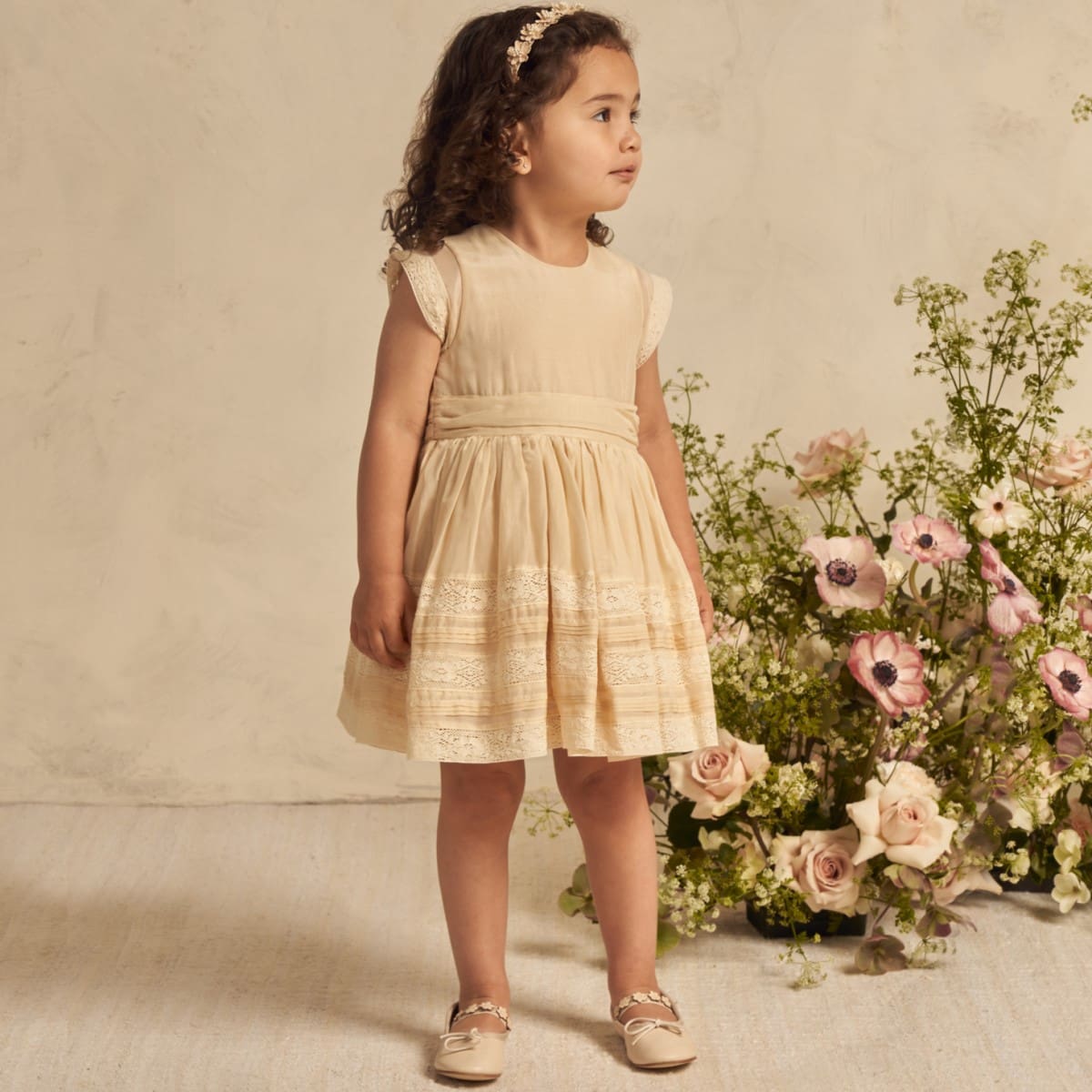 Dahlia Dress | Champagne