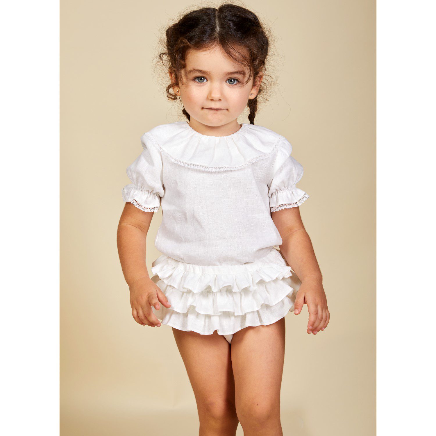 Lace Top & Bloomer Set