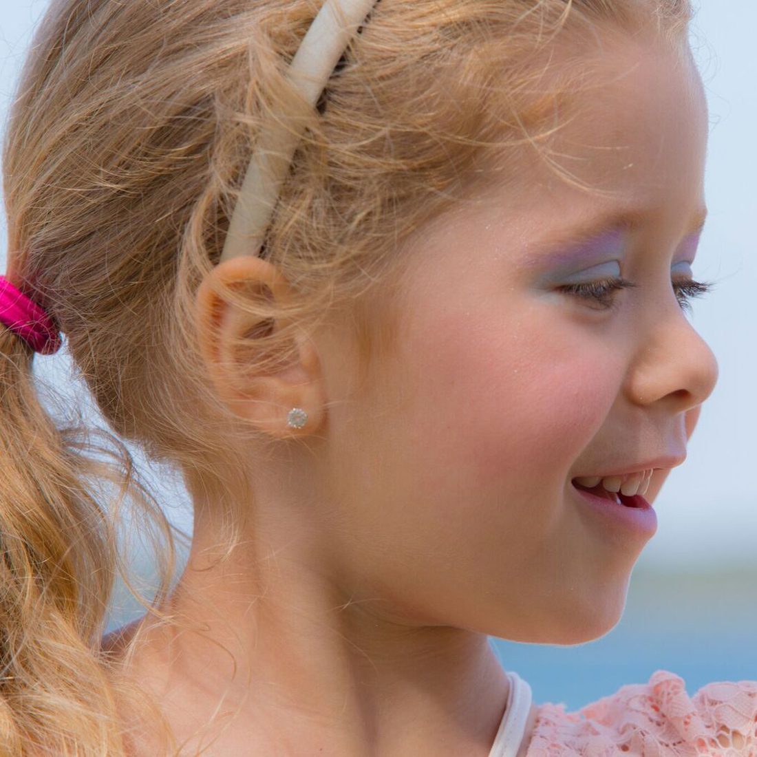 Natural Shimmery Children's Play Makeup Eyeshadow | Blue