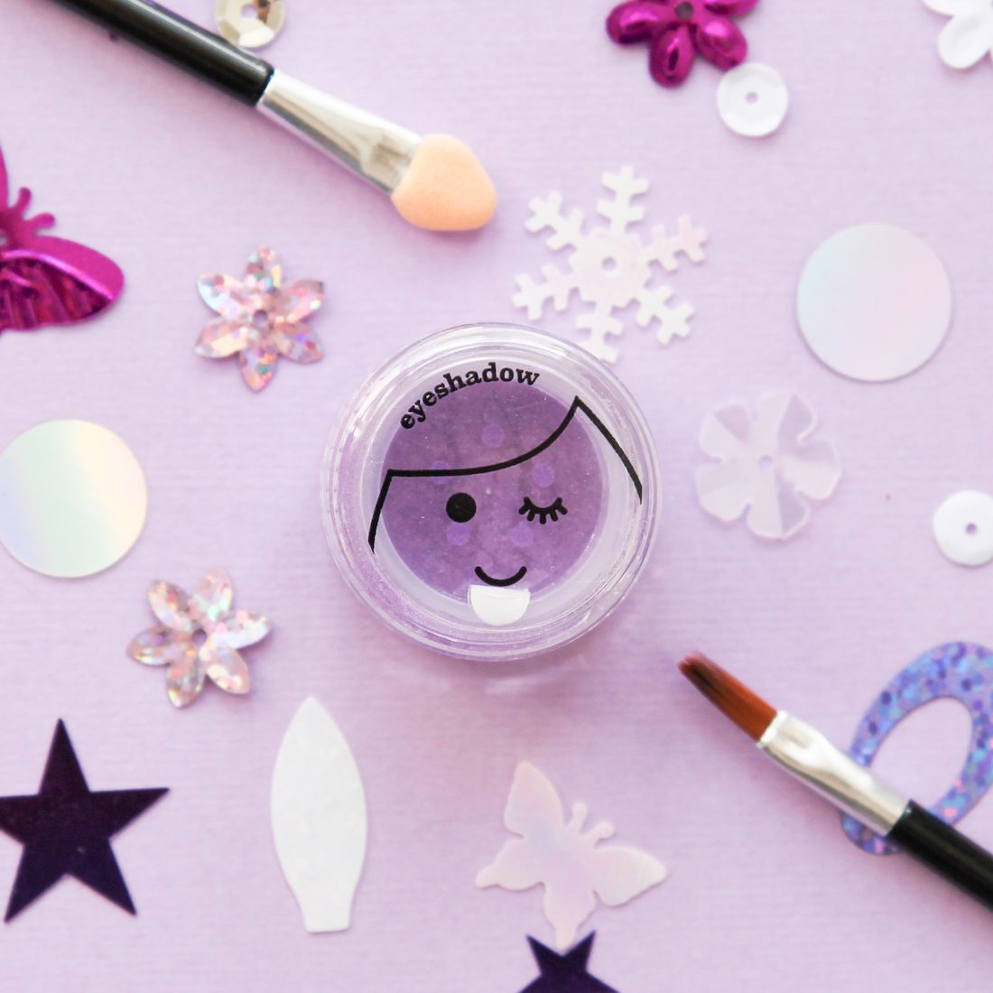 Natural Shimmery Children's Play Makeup Eyeshadow | Purple