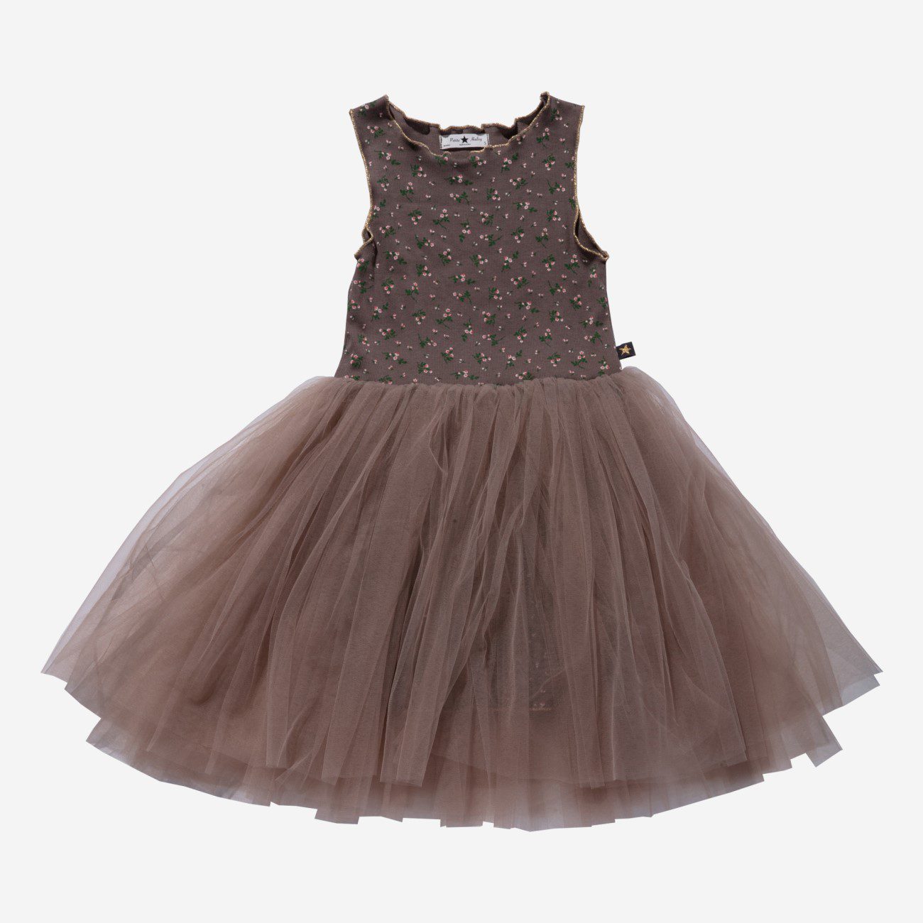 Vintage Flower Tutu | Brown