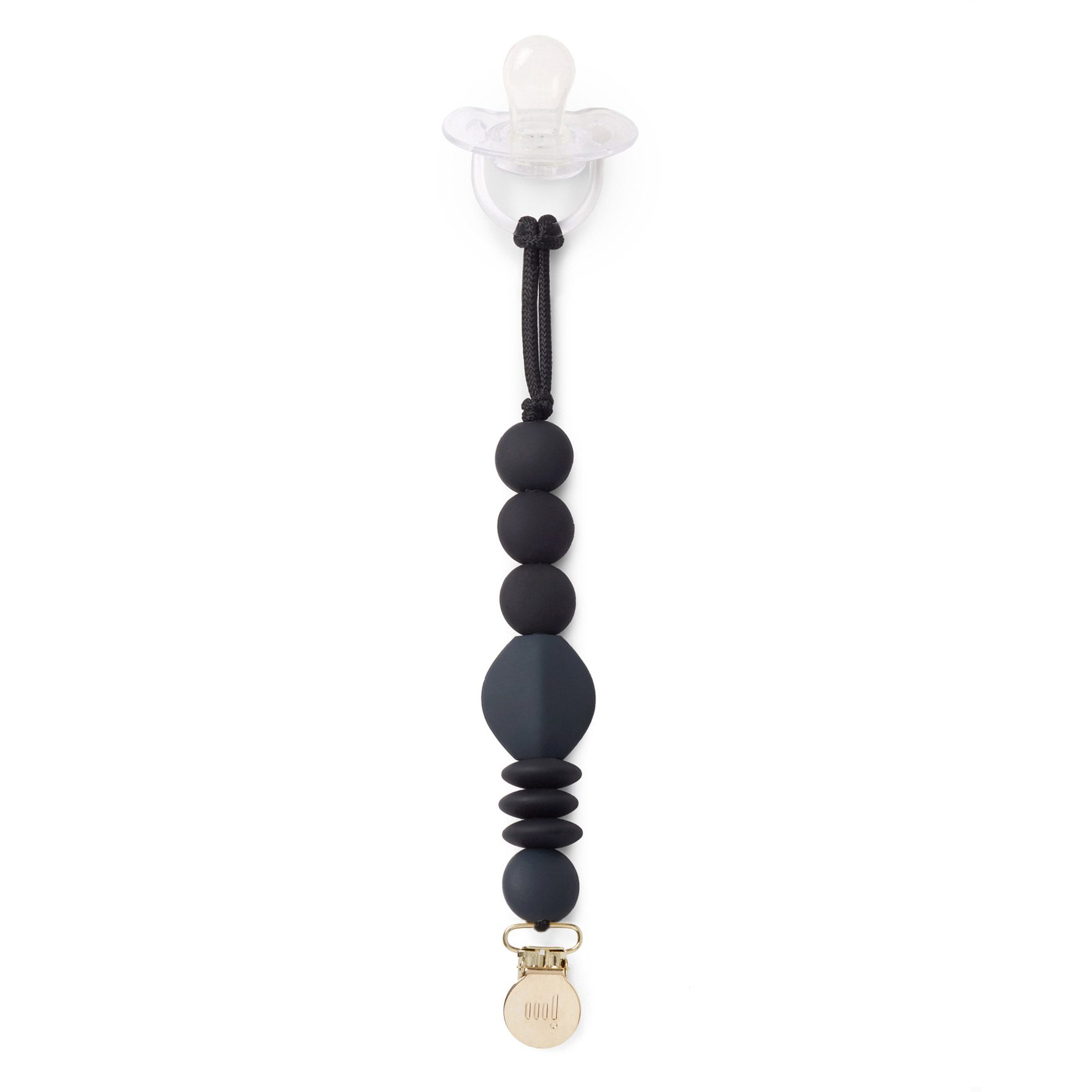 Charcoal Pacifier Clip