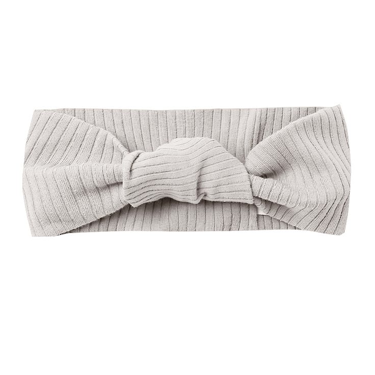 Ribbed Knotted Headband | Ash