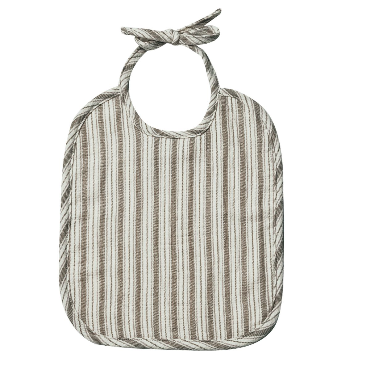 Woven Tie Bib | Fern Stripe