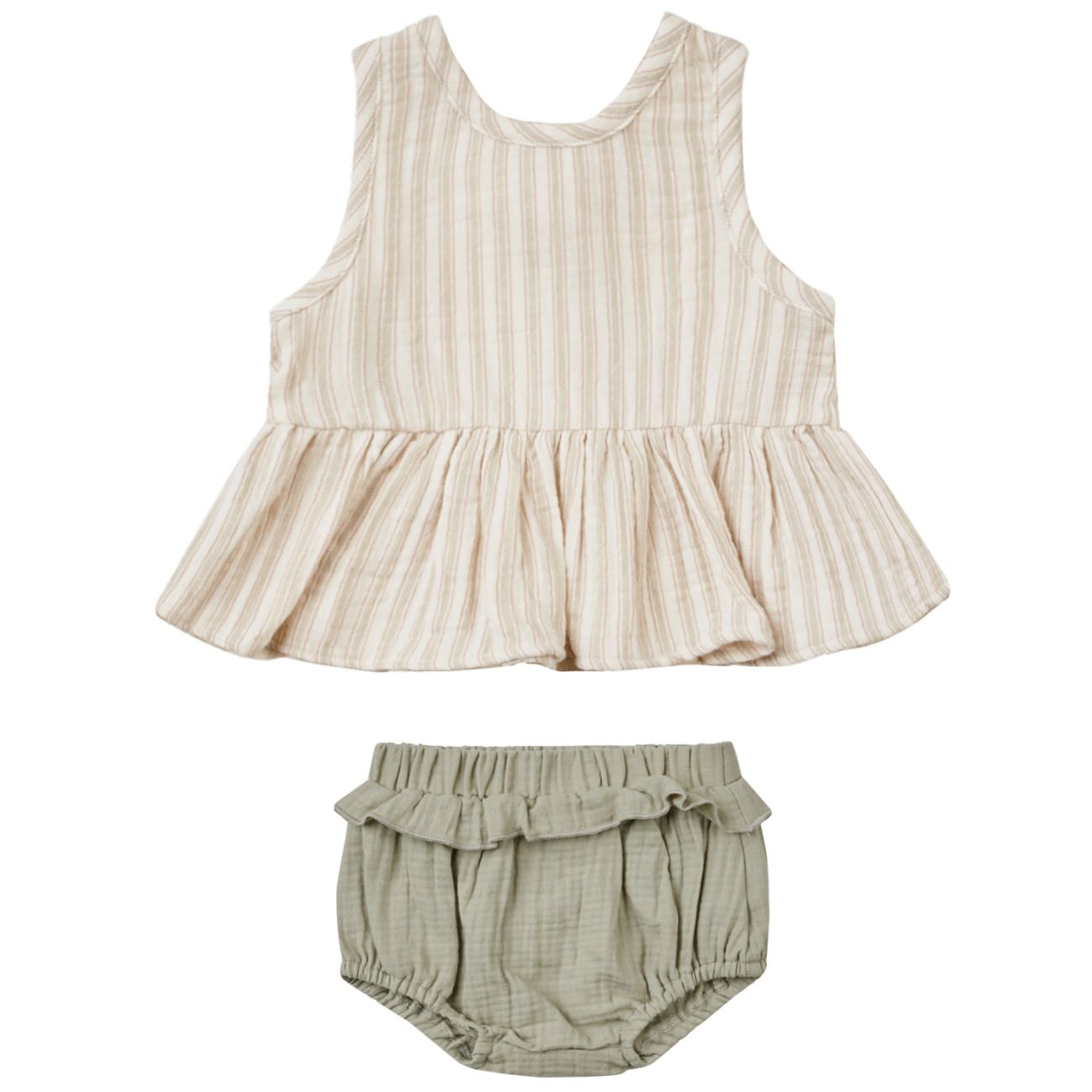 Sleeveless Peplum Set | Vintage