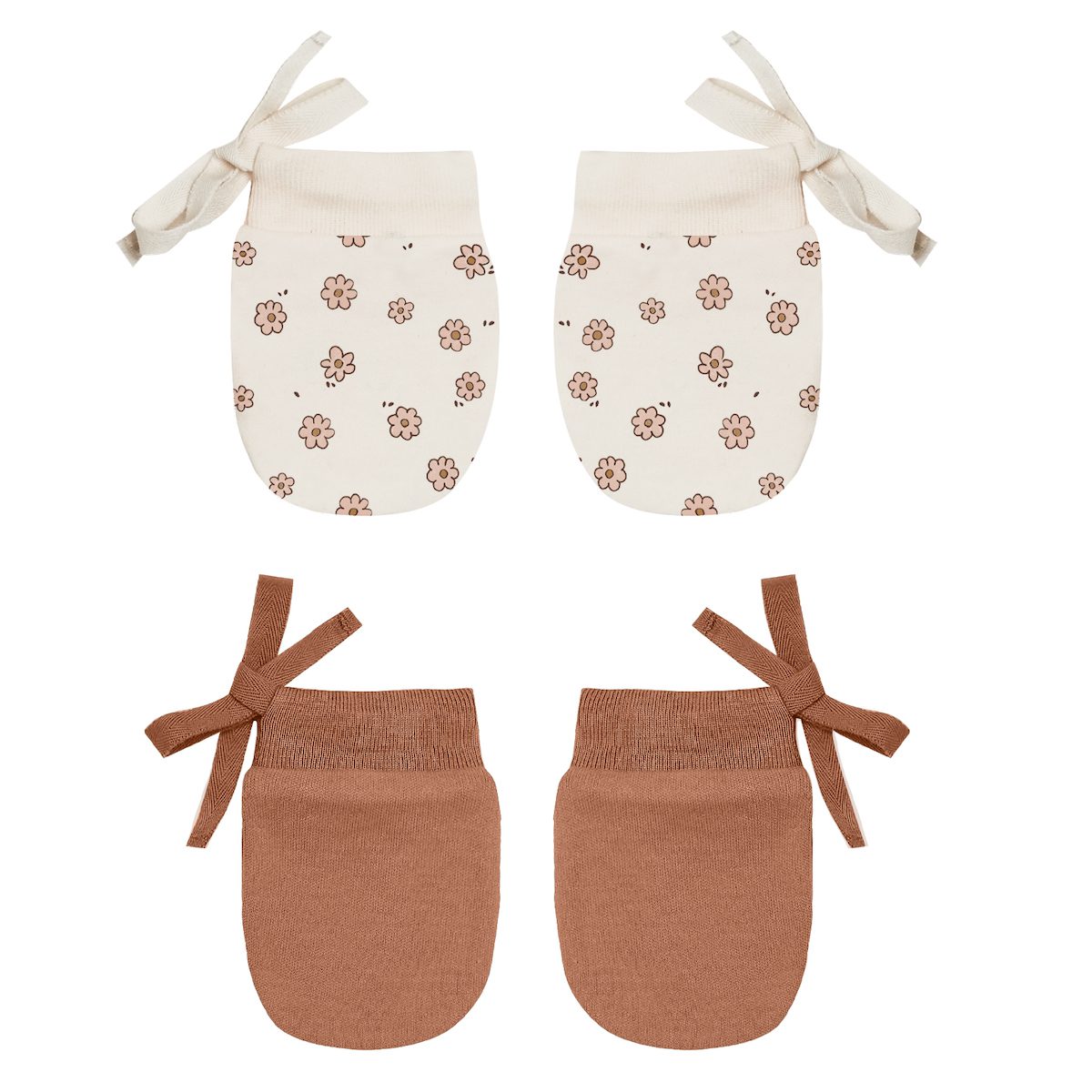 No Scratch Mittens Set | Daisy Confetti, Amber
