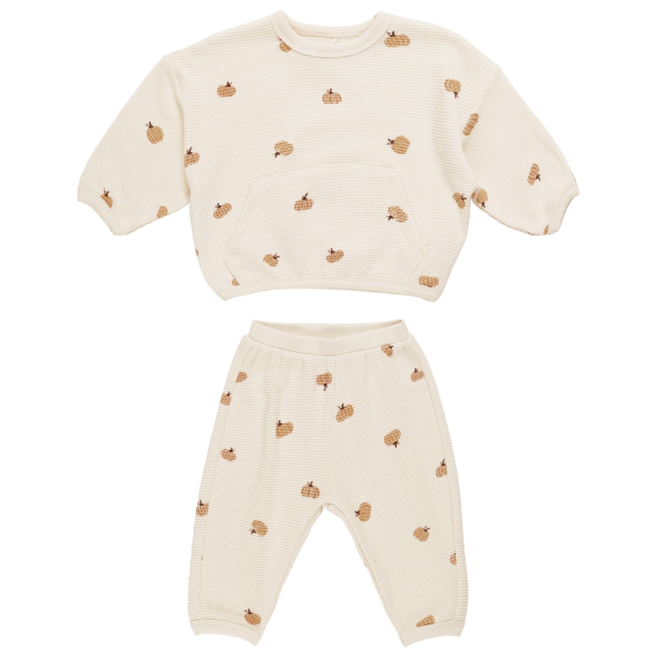 Waffle Slouch Set | Pumpkins