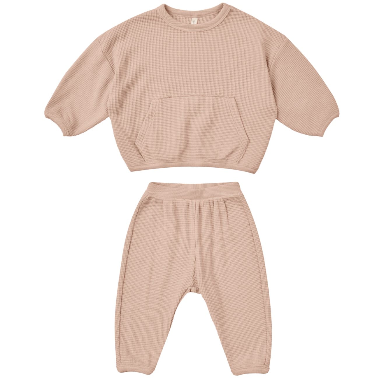 Waffle Slouch Set | Blush