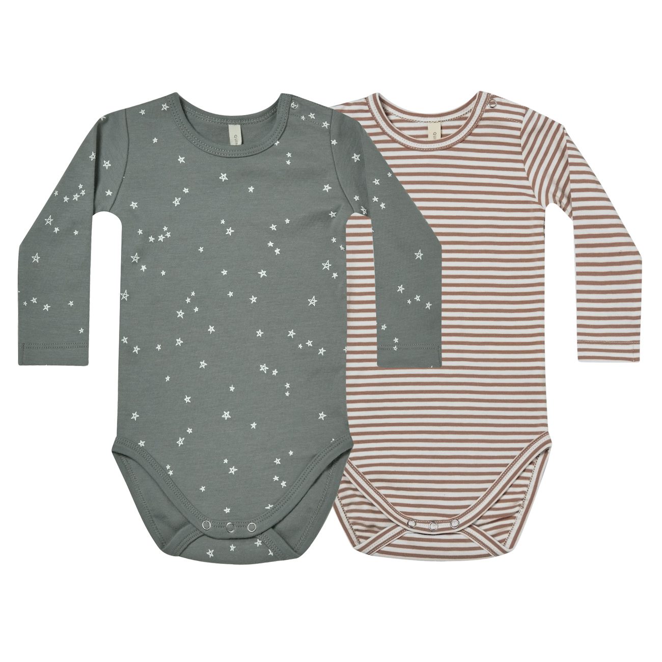 Jersey Bodysuits 2 Pack | Stars/Cocoa Stripe