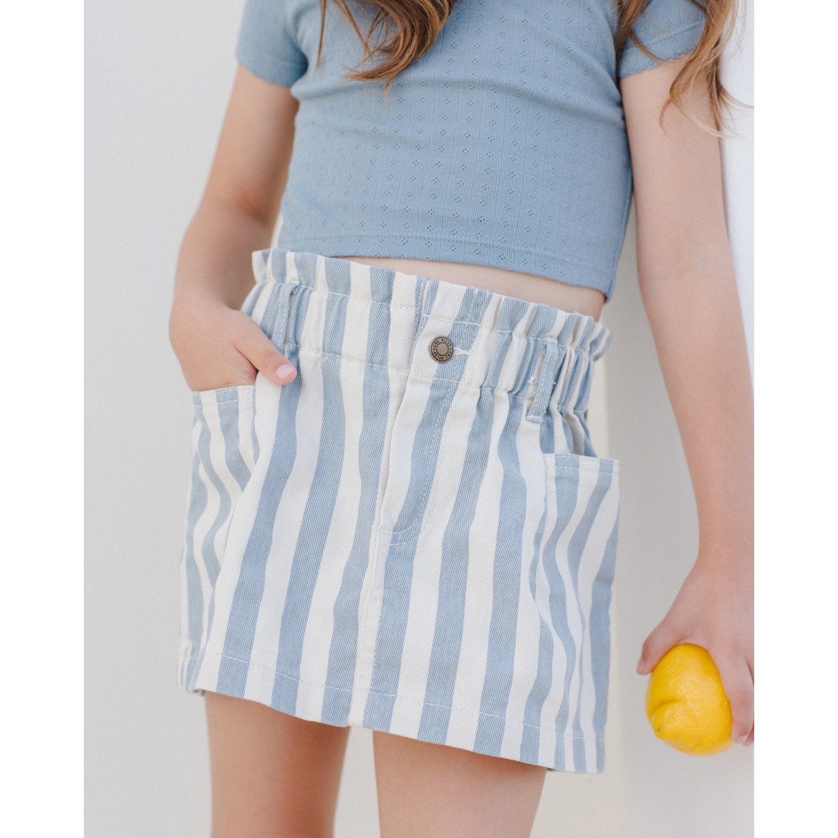 Pointelle Tee | Ocean
