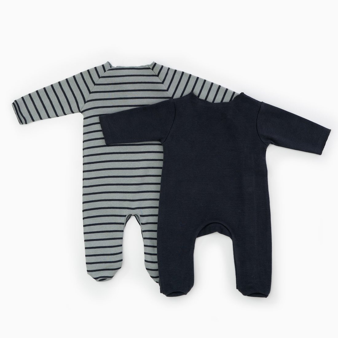 Rasp Tree Striped Rib Baby Grow Set