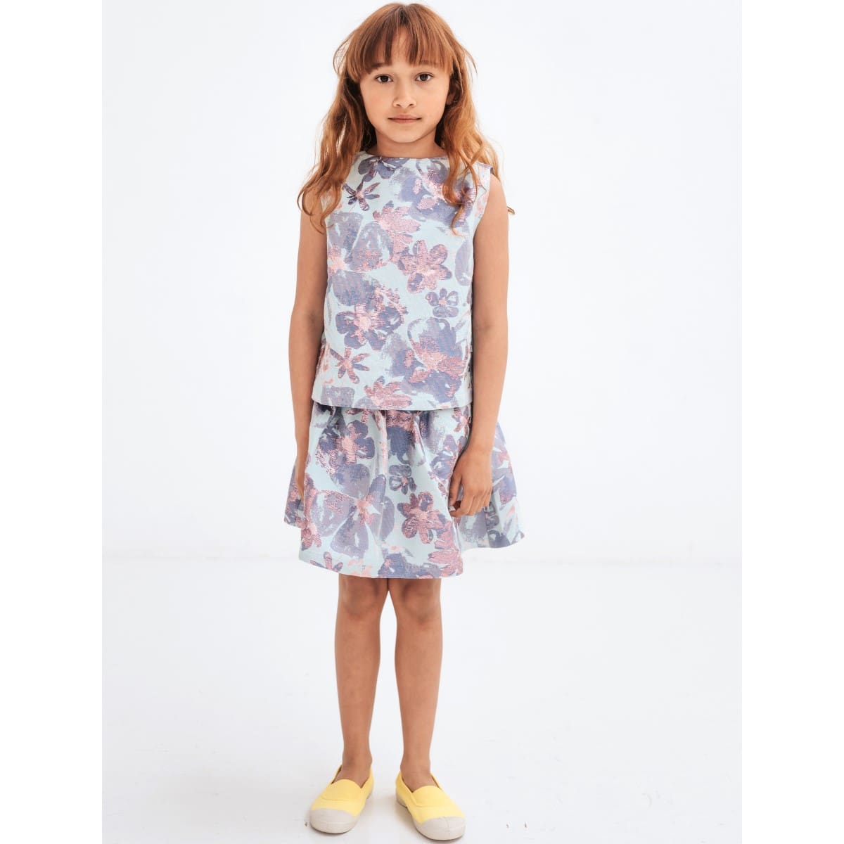 Euphoria Top | Sparkle Aqua Flower