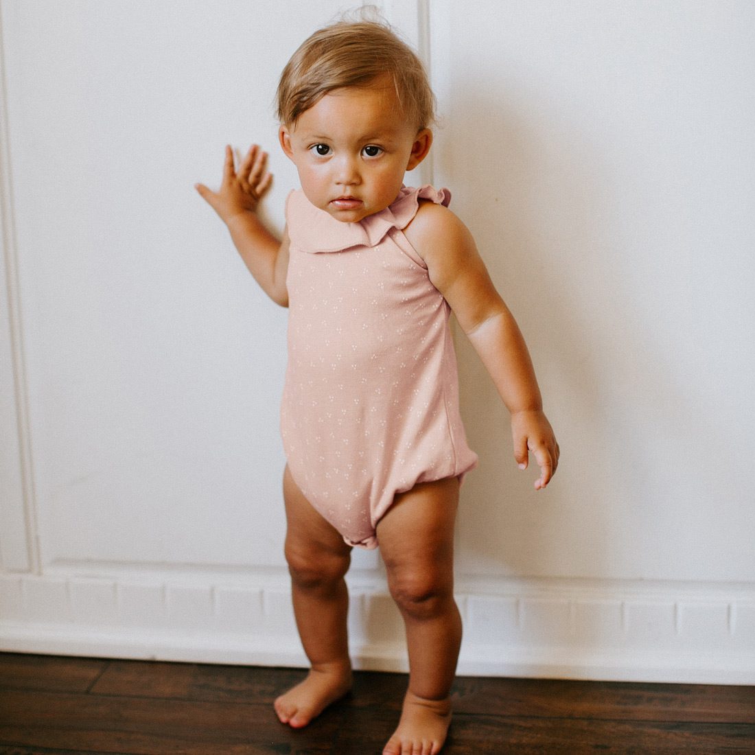 Ruffle Bodysuit & Bloomer | Sienna Dots