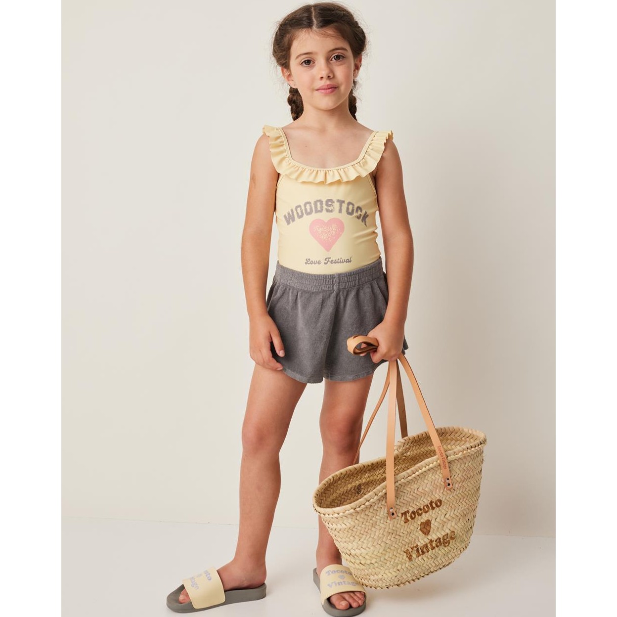 Swimsuit W/ 'Woodstock' Print