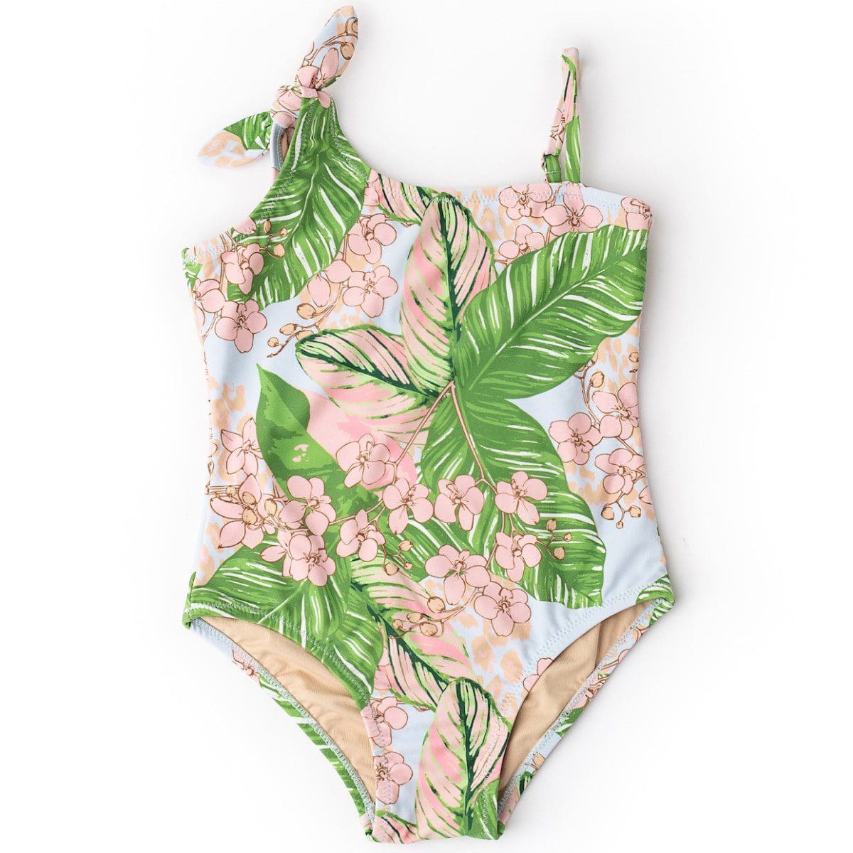 One Shoulder Piece | Botanical Palms