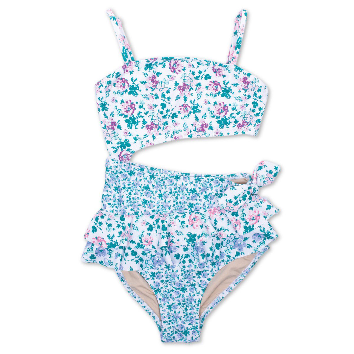 Cutout Apron 1pc | Floral Patchwork