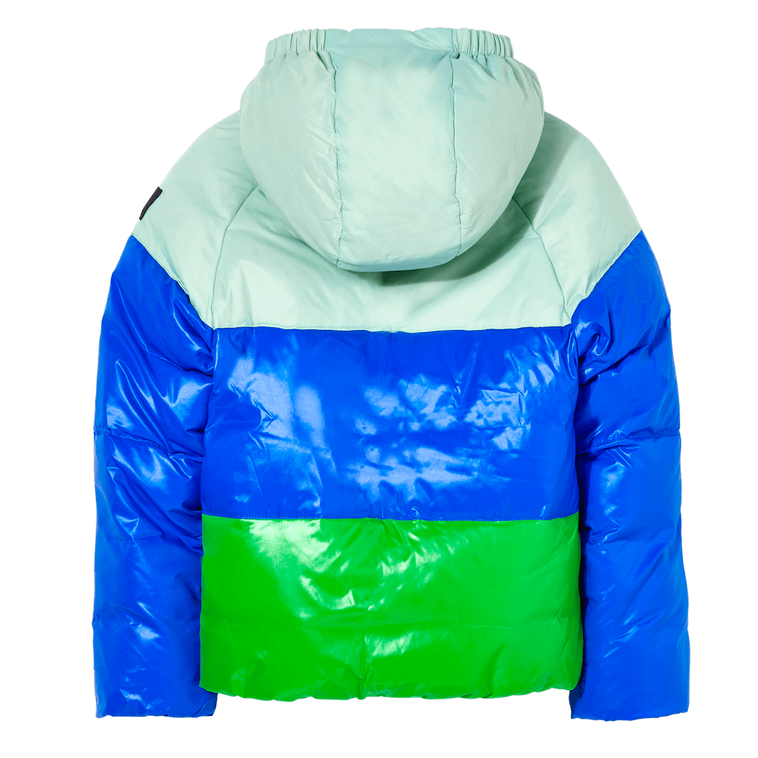 Snowscout REVERSIBLE Happy Green Colorblock Down Jacket