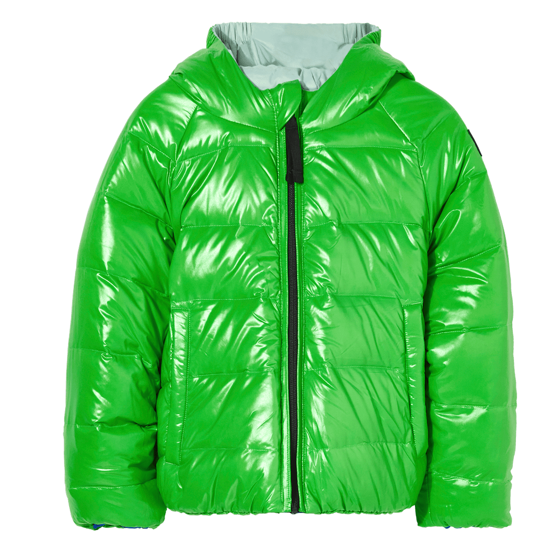 Snowscout REVERSIBLE Happy Green Colorblock Down Jacket