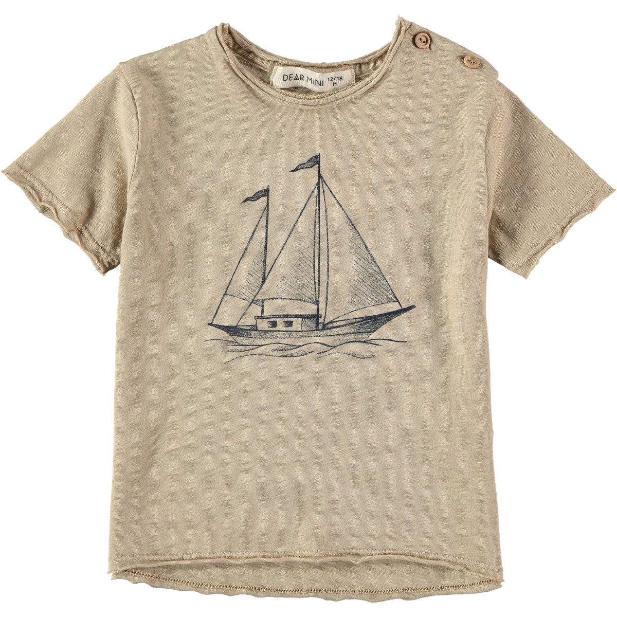 Boat T-Shirt & Marine Shorts | Sand/Ecru