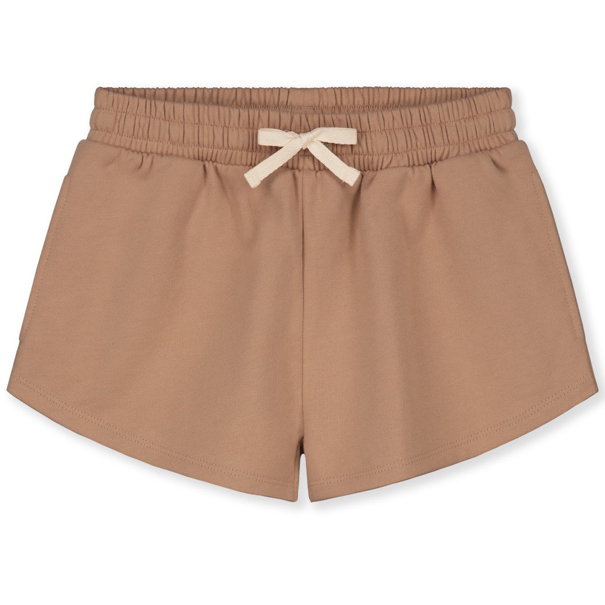 Biscuit/Off White Oversized Tee & Biscuit Sweat Shorts | Set