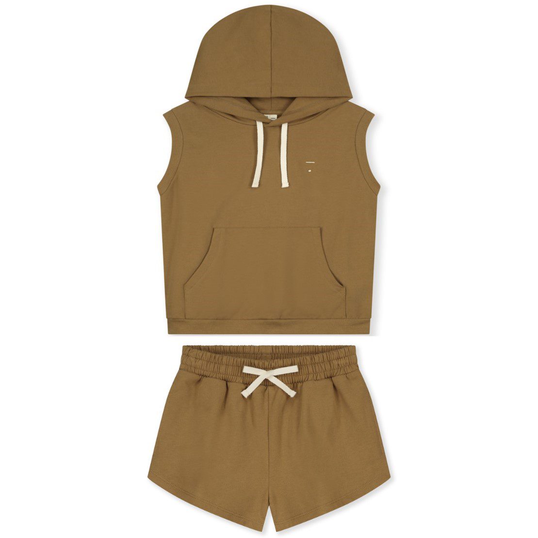 Peanut Hooded Vest & Sweat Short | Set