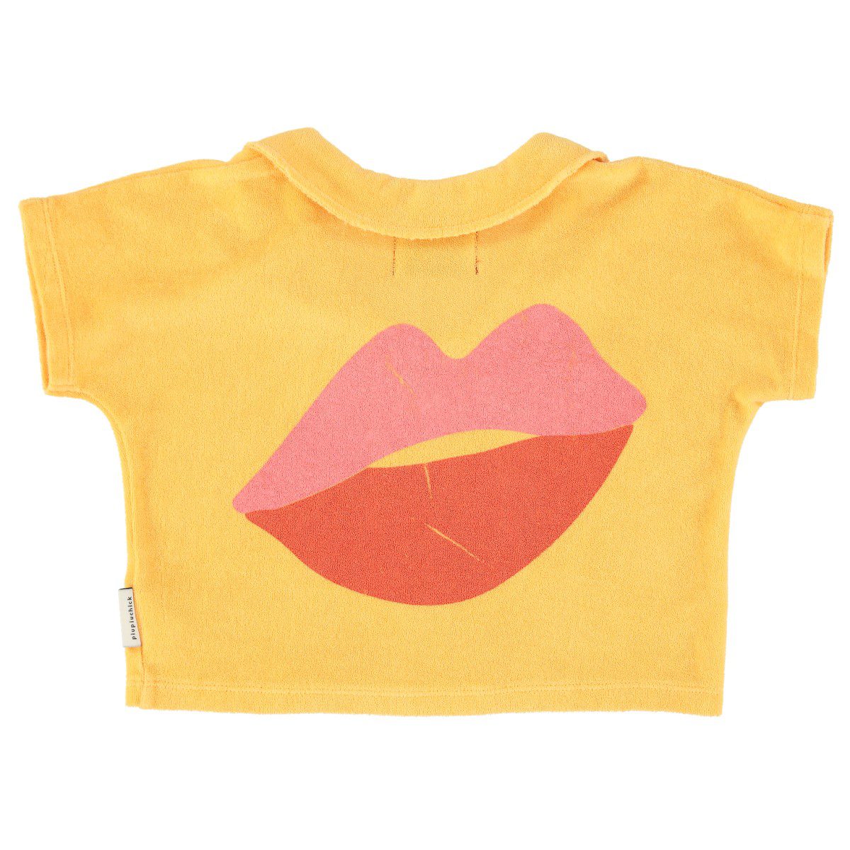 T-Shirt W/ Collar | Yellow with 
