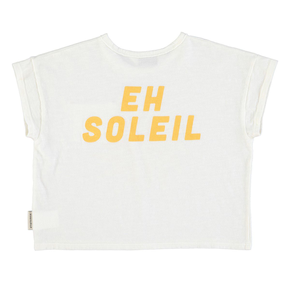 T-Shirt | Ecru W/ Yellow Sun Print