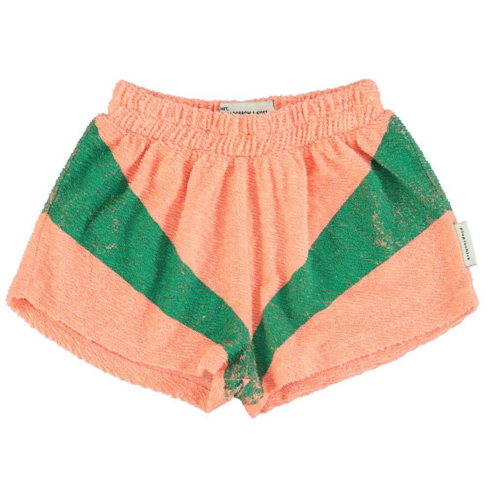 Shorts | Coral & Green Print