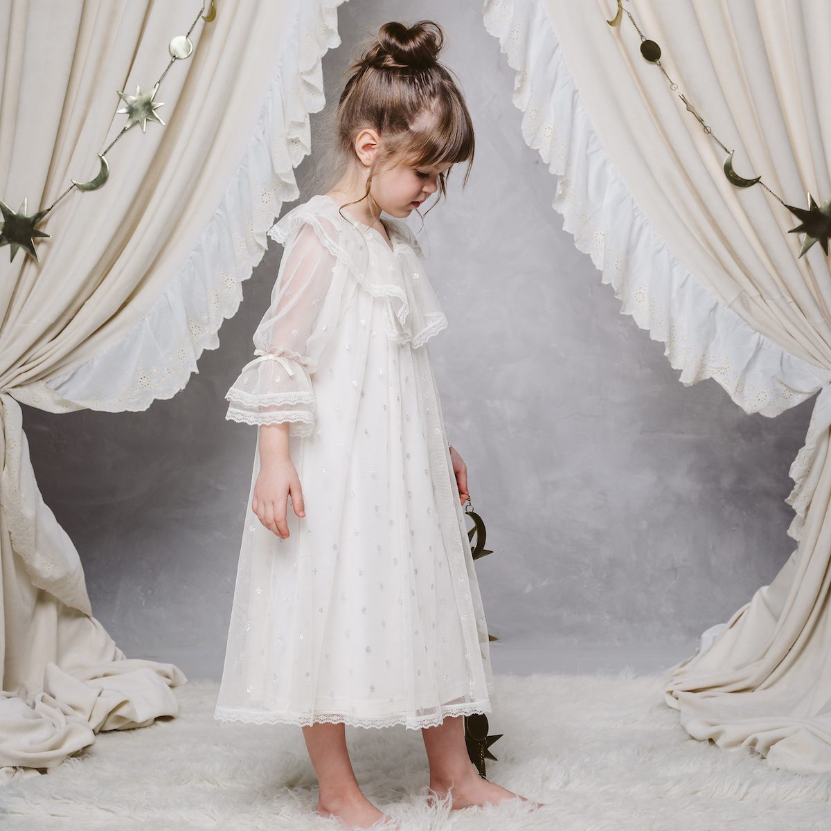 Sandra Tulle Nightdress| Blush