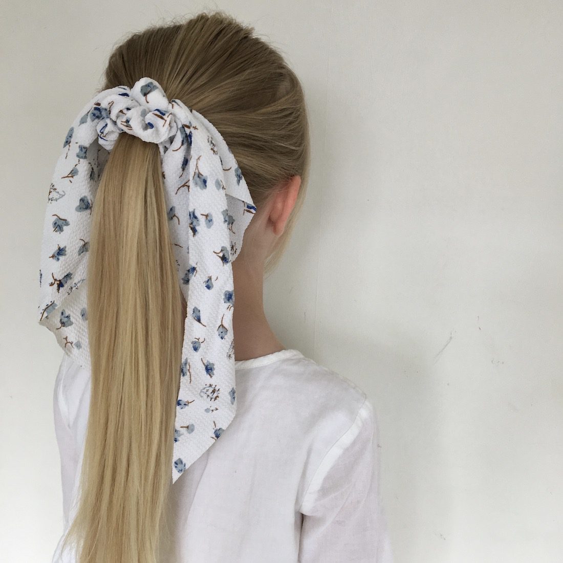 Scarf Scrunchie Floral Green