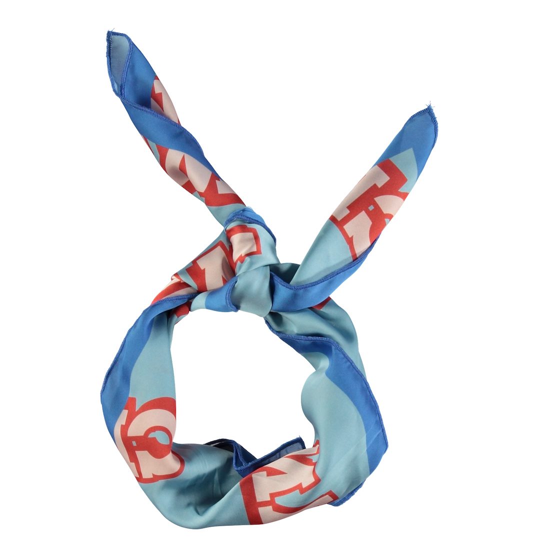Silky Bandana/Scarf | Nut W/ Popcorn Print