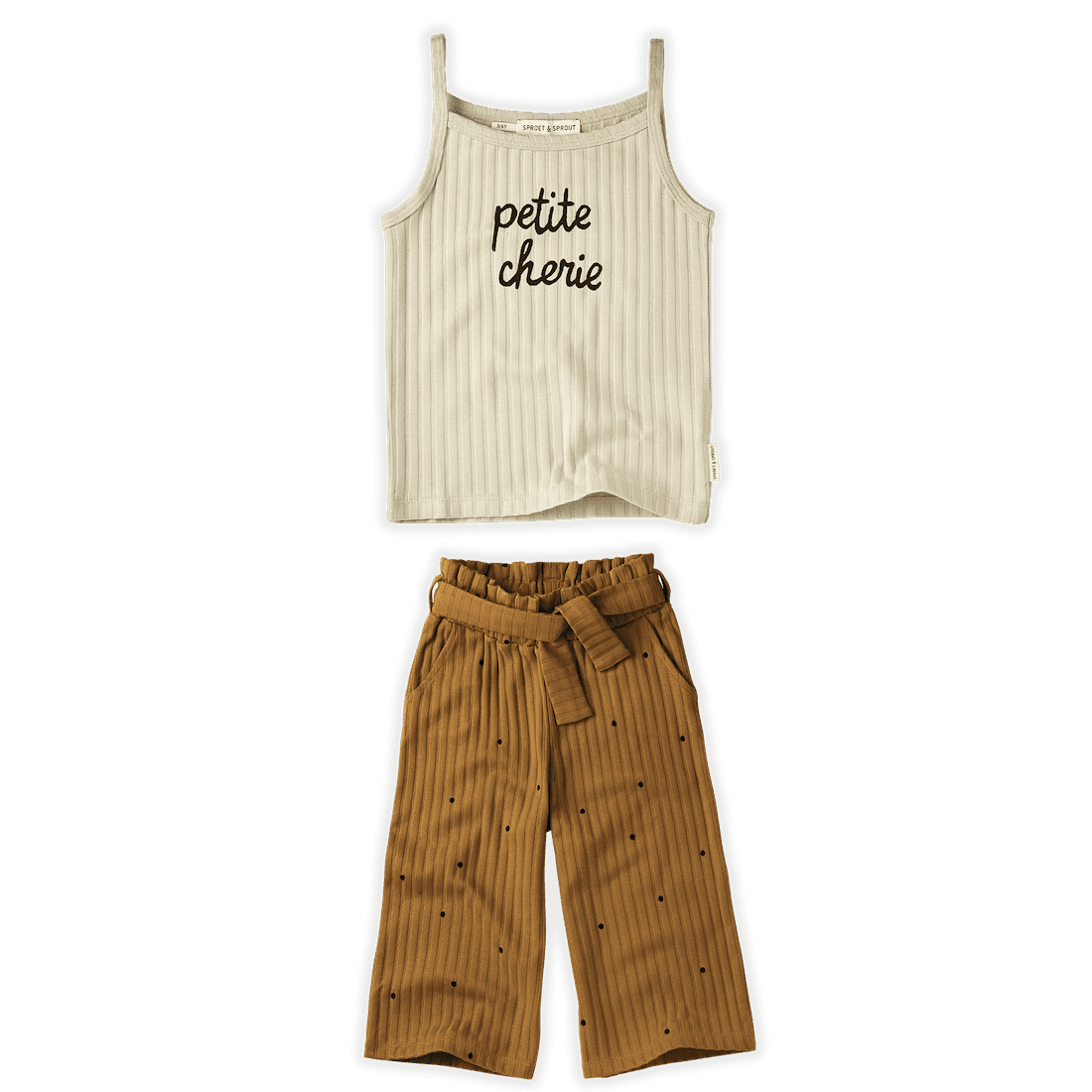 Tank Top Rib Petite Cherie & Culotte Rib Dots