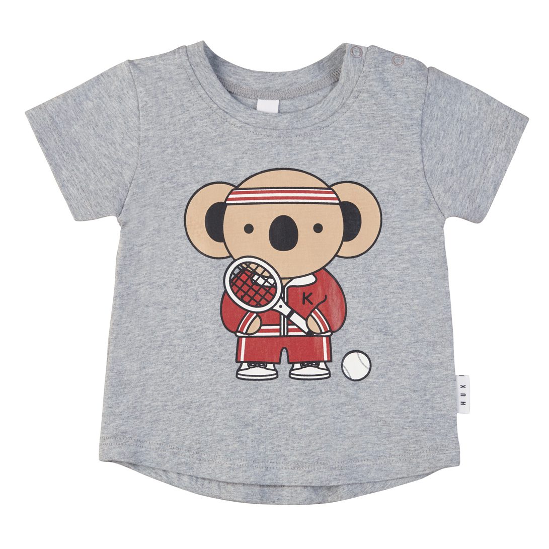 Tennis Koala T-Shirt & Denim Relaxed Pants
