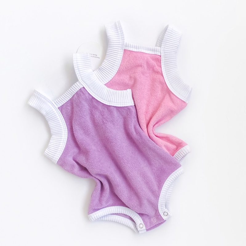 Terry Romper | Pink